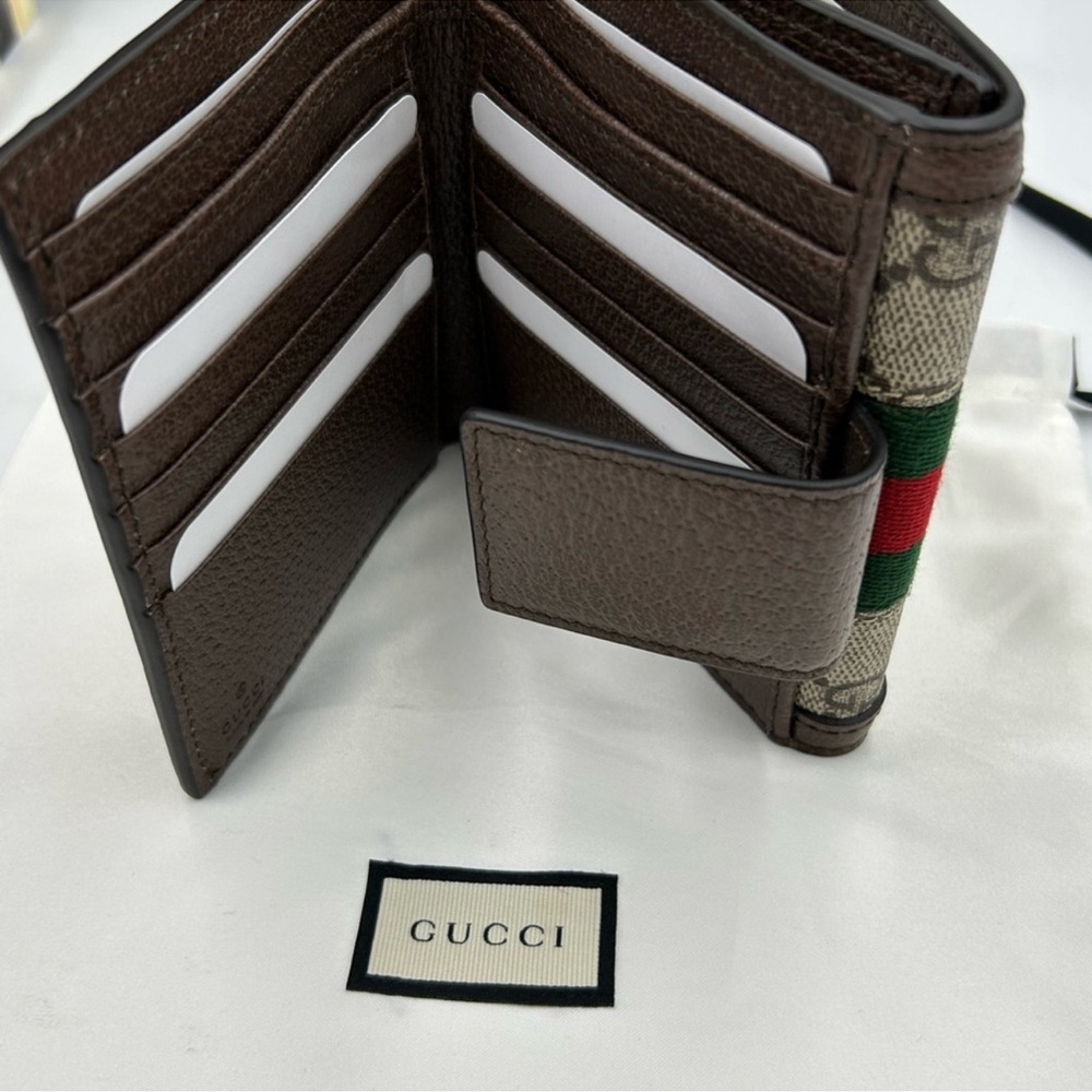 Unisex Gucci, Ophidia, GG French flap bifold wall made in Italy - Picture 4 of 10